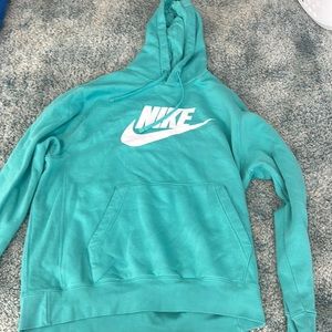 teal Nike sweatshirt